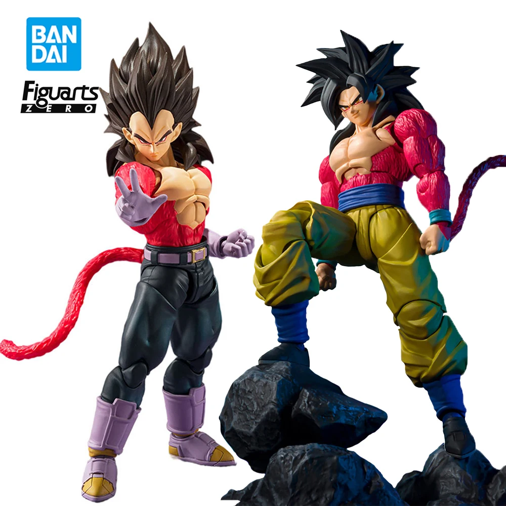 Bandai Shf Dragon Ball Gt Super Saiyan 4 Goku Dieci Volte Ka Me Ha Me Ha Shfiguards Action Anime Figure Giocattoli Modello Da Collezione
