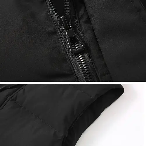Winter Thick Vest Men 6XL Plus Size Vests Winter Padded Vests Male Fashion Casual Solid Color Sleeveless Jacket Big Size 6XL - Image 5