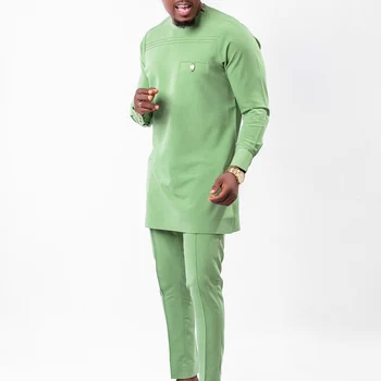 Alternative view of Chinedu Paneled Long Sleeve Shirt and Pant