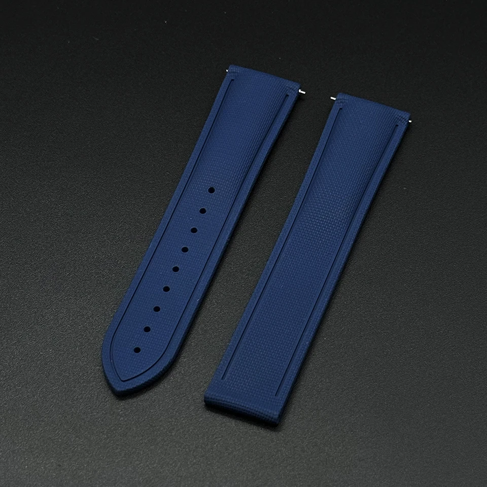 Premium Woven Pattern Sports Deployant Rubber Watch Band