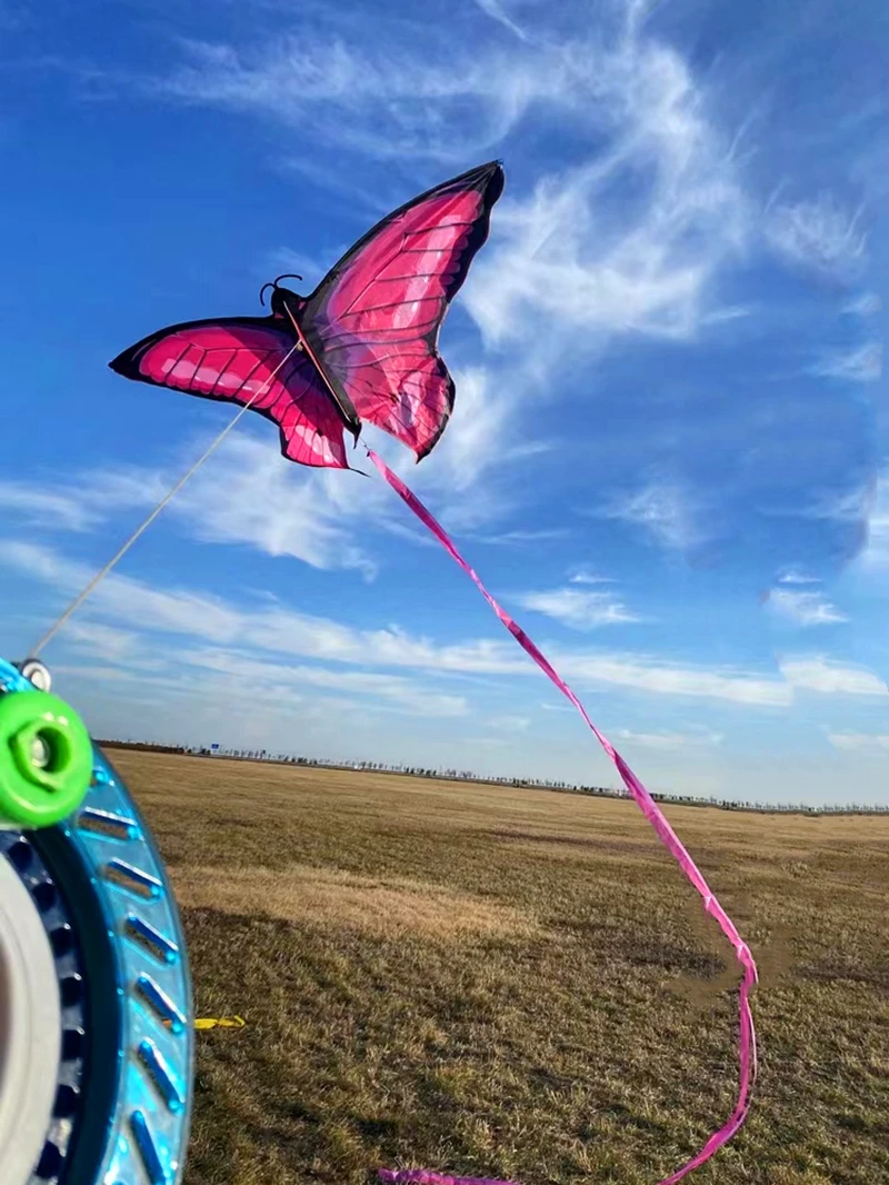 Free Shipping butterfly kites flying for children kites string line outdoor toys for kids kites bird ripstop nylon fabric kites 5
