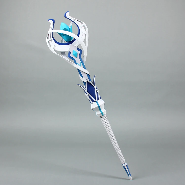 3D model Healer Mage Staff 02 White Blue - Medieval Fantasy Weapon VR / AR  / low-poly | CGTrader