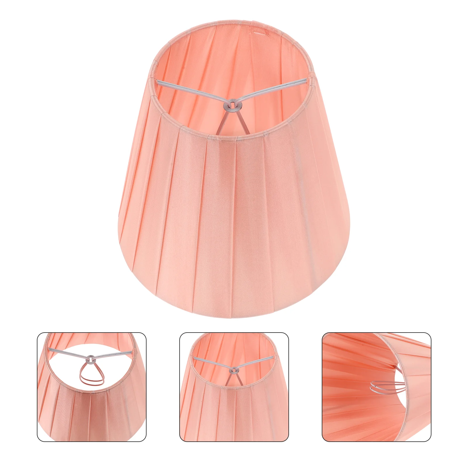 

1Pc Cloth Lamp Shade Clip On Lampshade Pleated Barrel Lampshade Replacement Light Cover Chandelier Wall Lamp Shade Table Wall