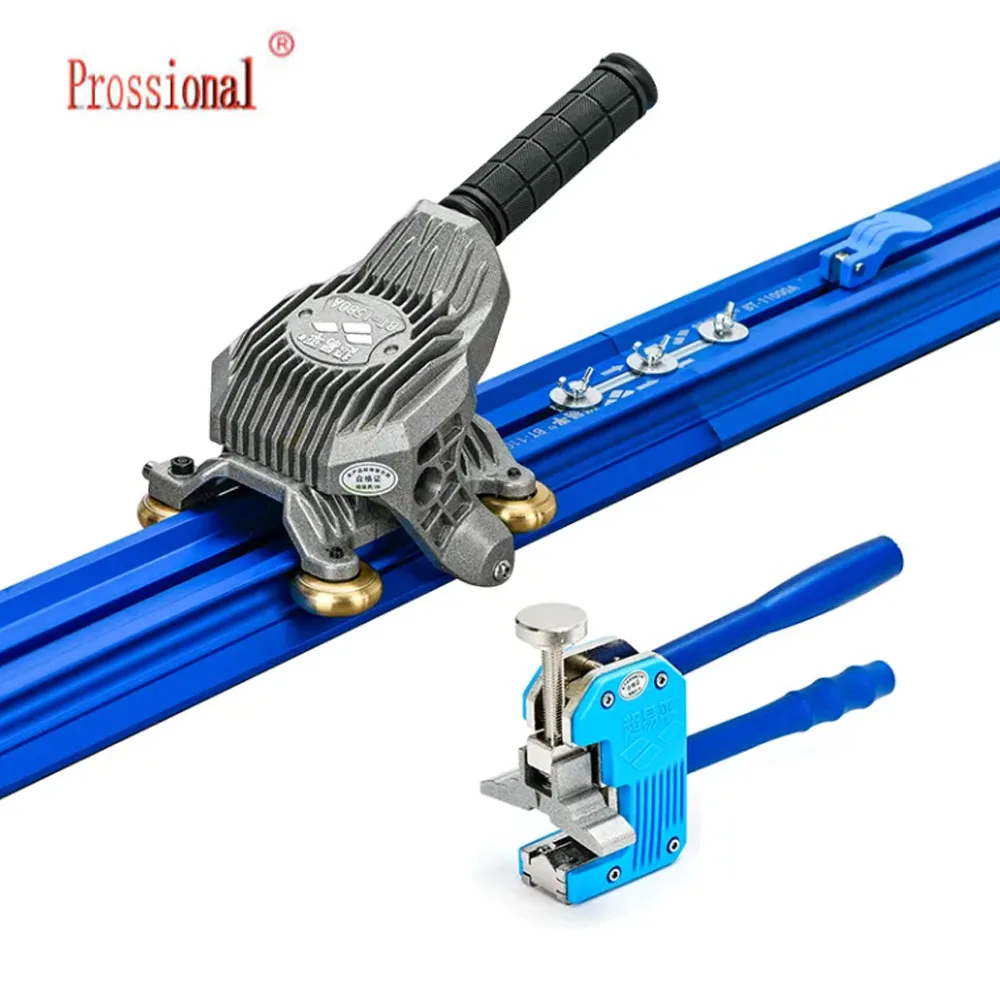 

New 2.2M-3.8M Tile Cutter for Large Format Tiles Rock Slab Manual Cutting Tool with Build-in Suction Cups Tile Hand Tools