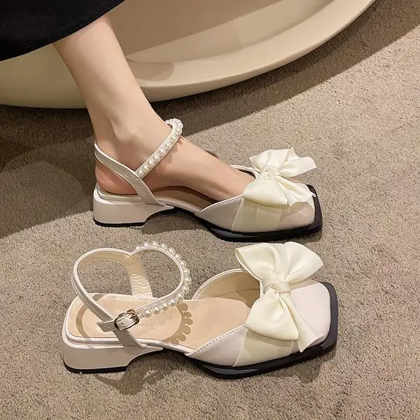 أحذية مريحة للنساء صنادل فاخرة تناسب الإناث البيج...