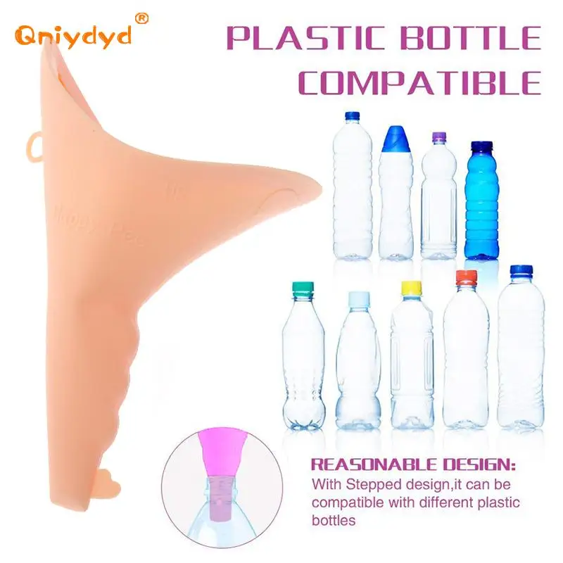 Silicone Women Urinal Outdoor Travel Camping Portable Lady Urinal Urine Toilet Funnel Stand Up Pee Device