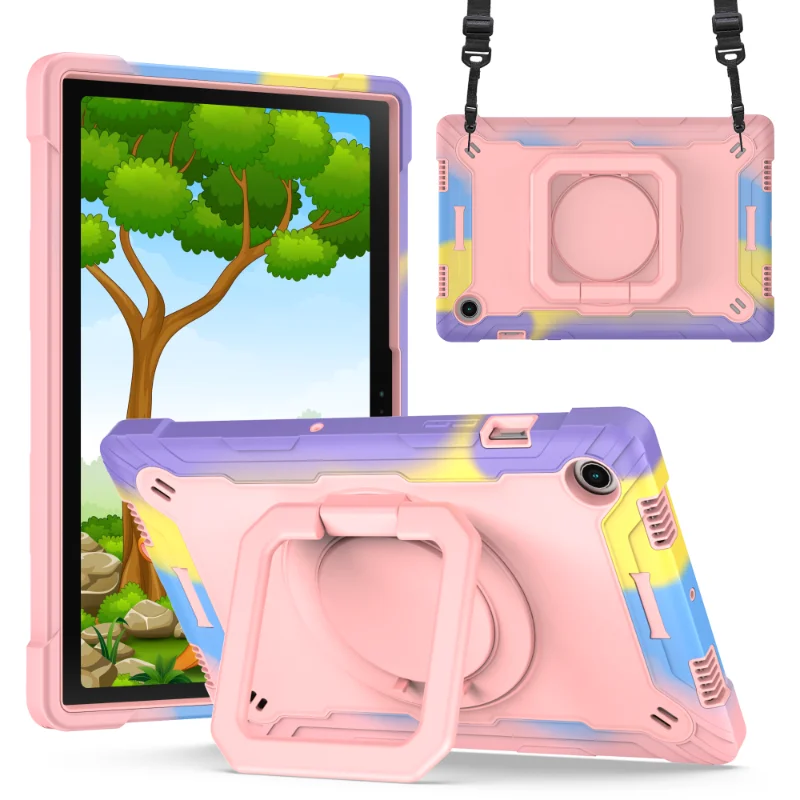 

Kids Case For Samsung Galaxy Tab A 8.0 SM-T290 2019 10.1 T510 A7 Lite8.7 T220 Tablet Cover A7 10.4 T500 A8 10.5 X200 Handle Belt