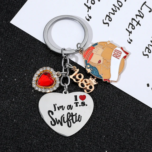 Singer Swift the Taylor Keychain Kawaii Taylor Guitar Music Notation Keyring  Car Key Holder for Party Accessories Gifts - AliExpress