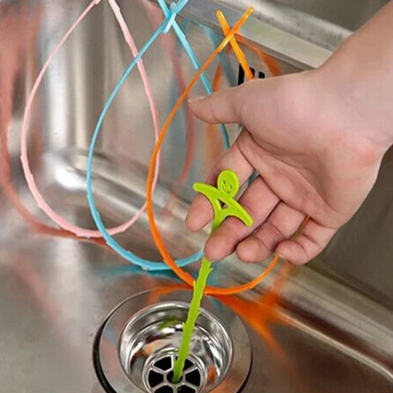 1Pcs Sink Pipe Dredger Water Channel Drain Cleaner Hair Cleaning Hook Sewer Filter Anti Clogging Floor Wig Removal Clogs Tools drain cleaner drain cleaning tools pipe cleaning tool pipe cleaner pipe dredging tools pipe dredging tool