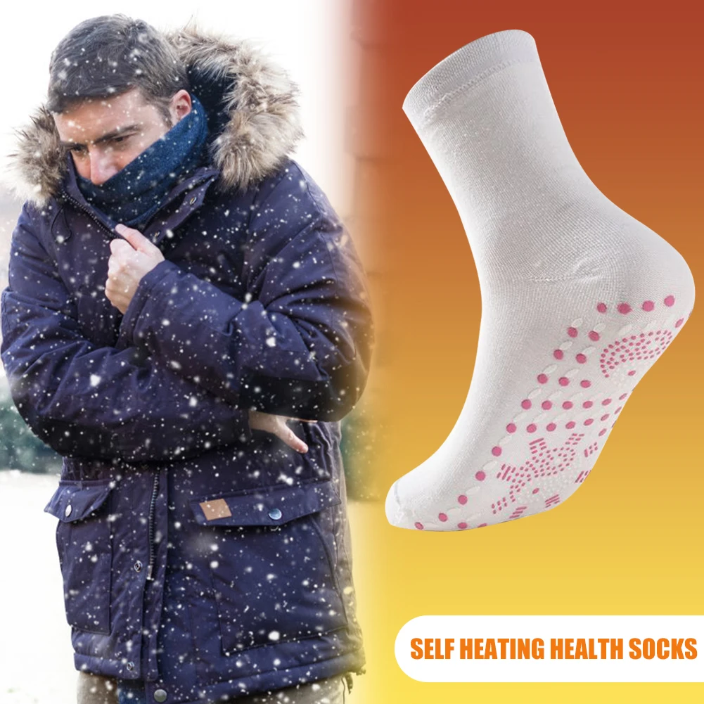 1-6pairs Warming Tourmaline Self-Heating Magnetic Massage Therapy Socks for Women Men Slimming Health Winter Wear Thermal Health