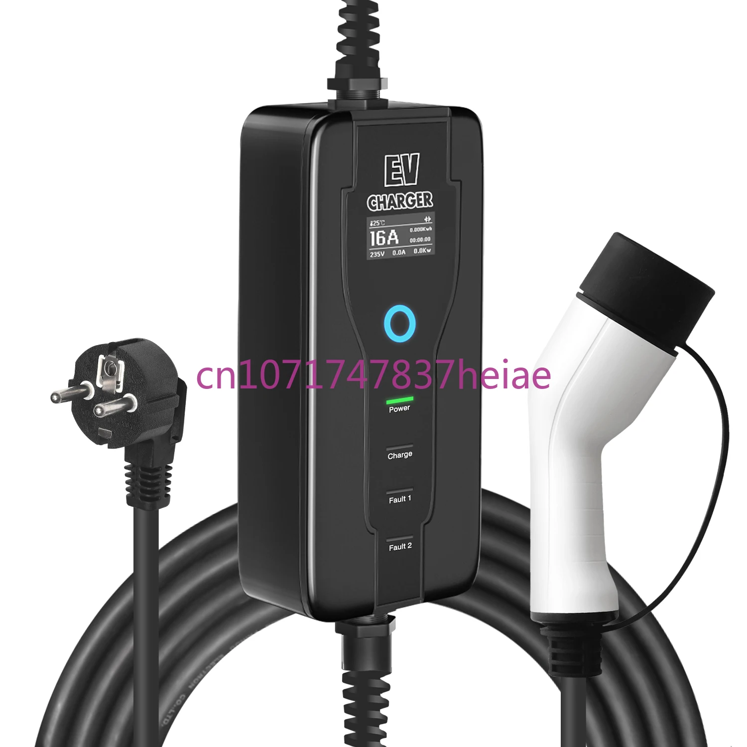 Type 2 EV Charger Level 2 16 Amp Portable Electric Vehicle Charger, Schuko  Plug 220V-240V Car Charging Cable, IEC 62196-2 - AliExpress