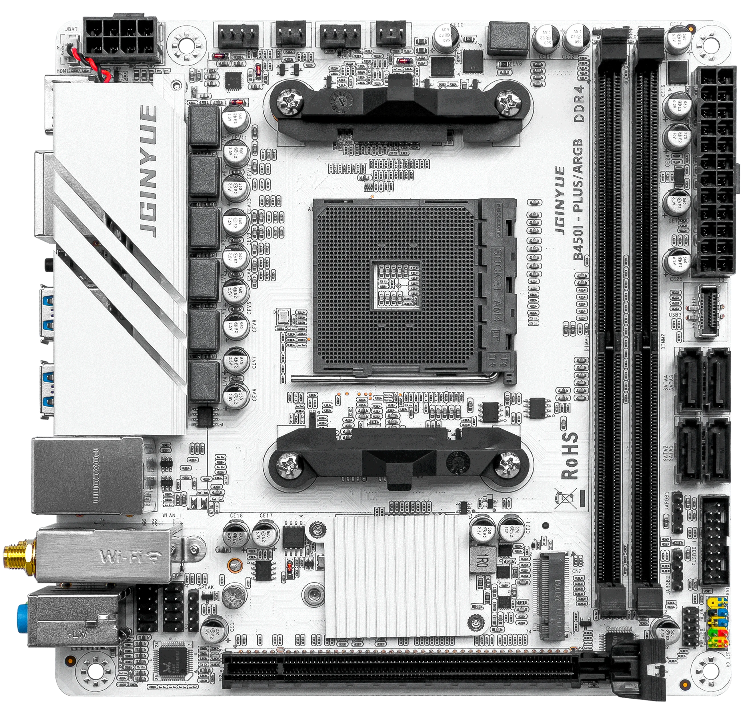 JGINYUE AMD AM4 ITX マザーボードは、Ryzen R3 R5 R7 1/2/3/4/5
