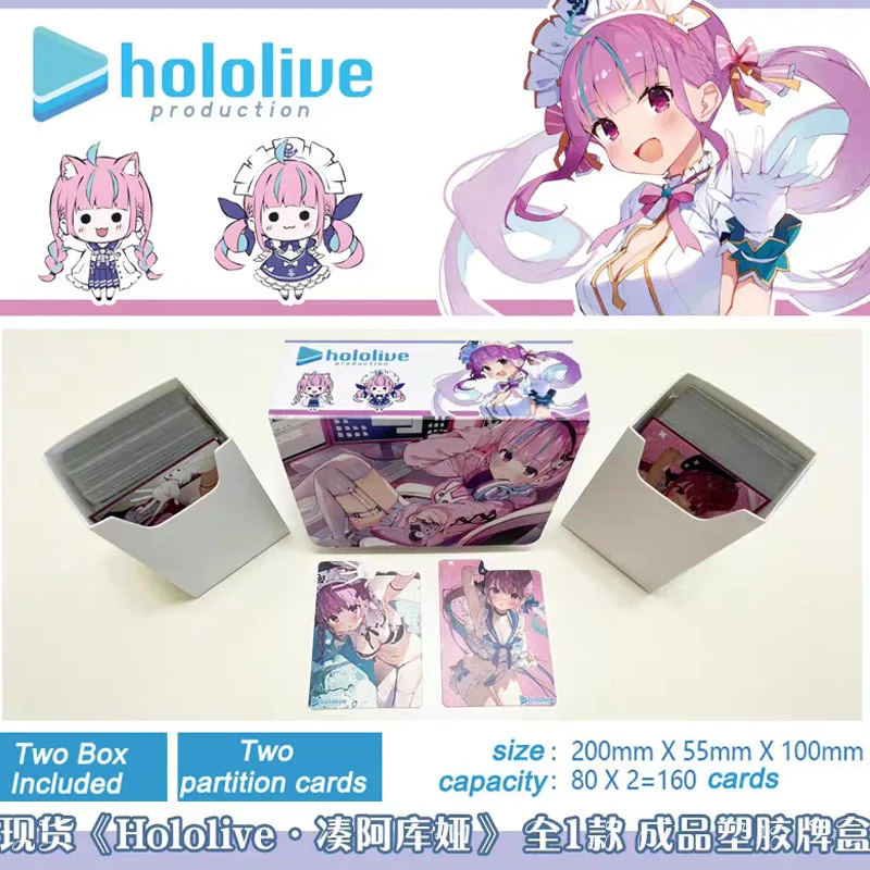 

Yugioh OCG PTCG Trading Cards Deck Box Anime Hololive Minato Aqua Figure Card Collection Box 160+