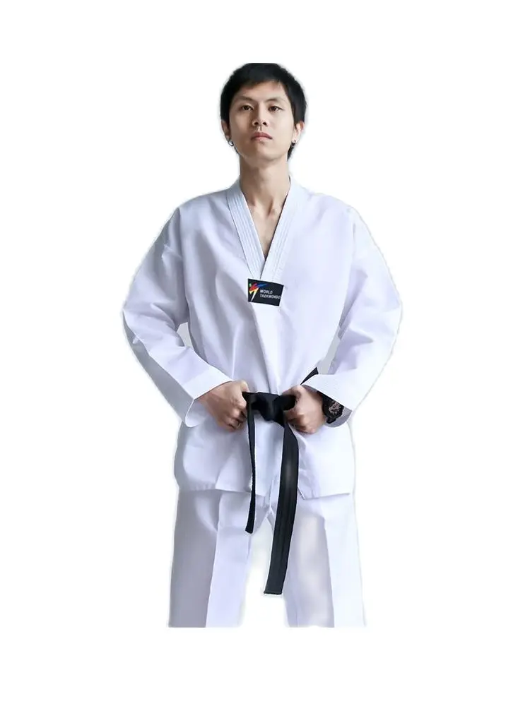 Karate Uniform Adult Kids Men Women Taekwondo Uniform Dobok Wtf Cotton Tae Kwon Do Set Clothes TKD Clothing Sets Belt