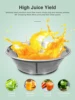 Product Description 0 1 1 Powerful & Efficient 500W powerful make the juicer machines can turn carrot/orange into smooth juice 6