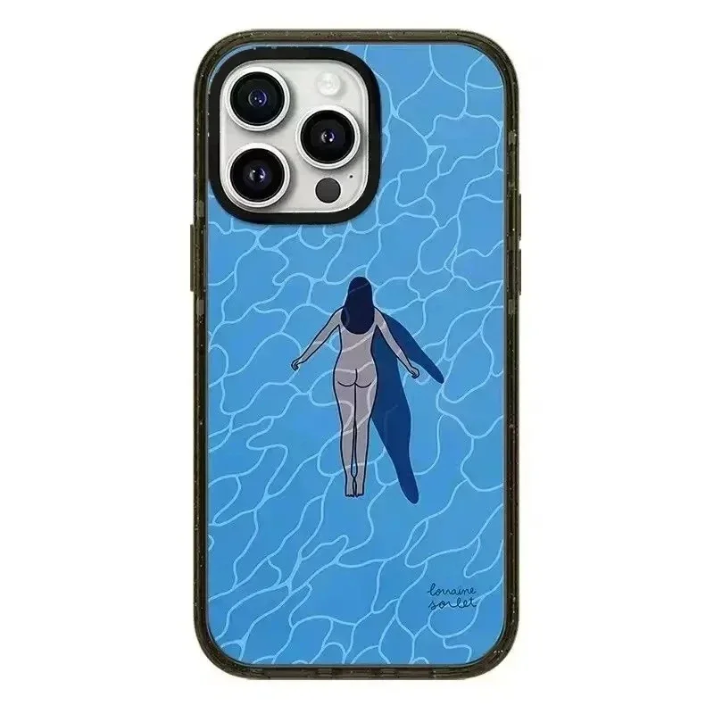 

Swimming Girl 2.0 Acrylic iPhone 11 12 13 15 14 Pro Max Protective Case, Fits iPhone 15 Pro Max