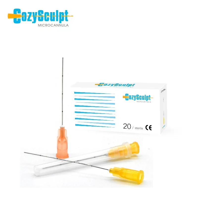 

CozySculpt High Quality Medical Disposable Stainless Steel Flexible 25g 50 Micro Cannula for Injectable Filler Hyaluronic Acid