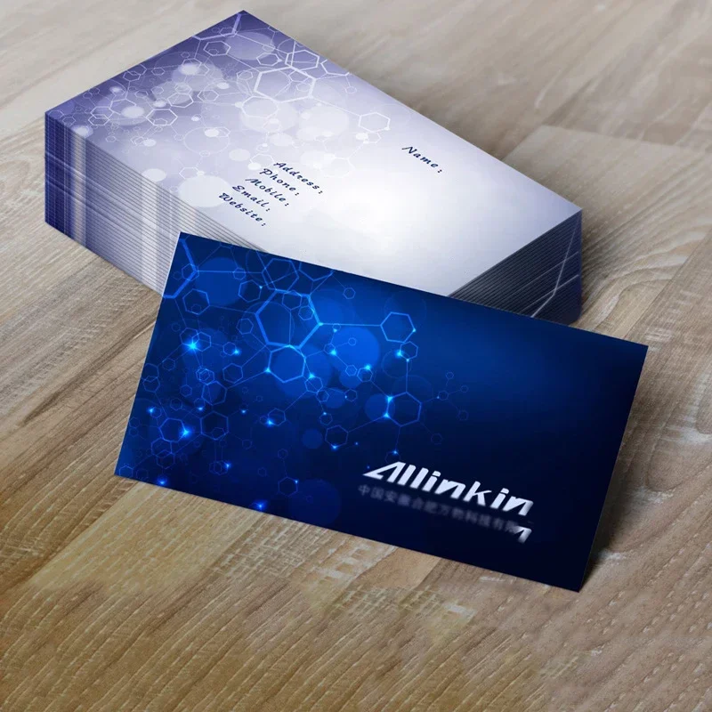100PCS Cheap Full-color Double-sided Printing Business Card 300Gsm Paper Card