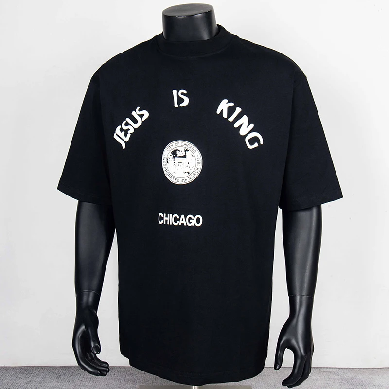 Футболка Kanye West Jesus Is King темно-синяя | AliExpress