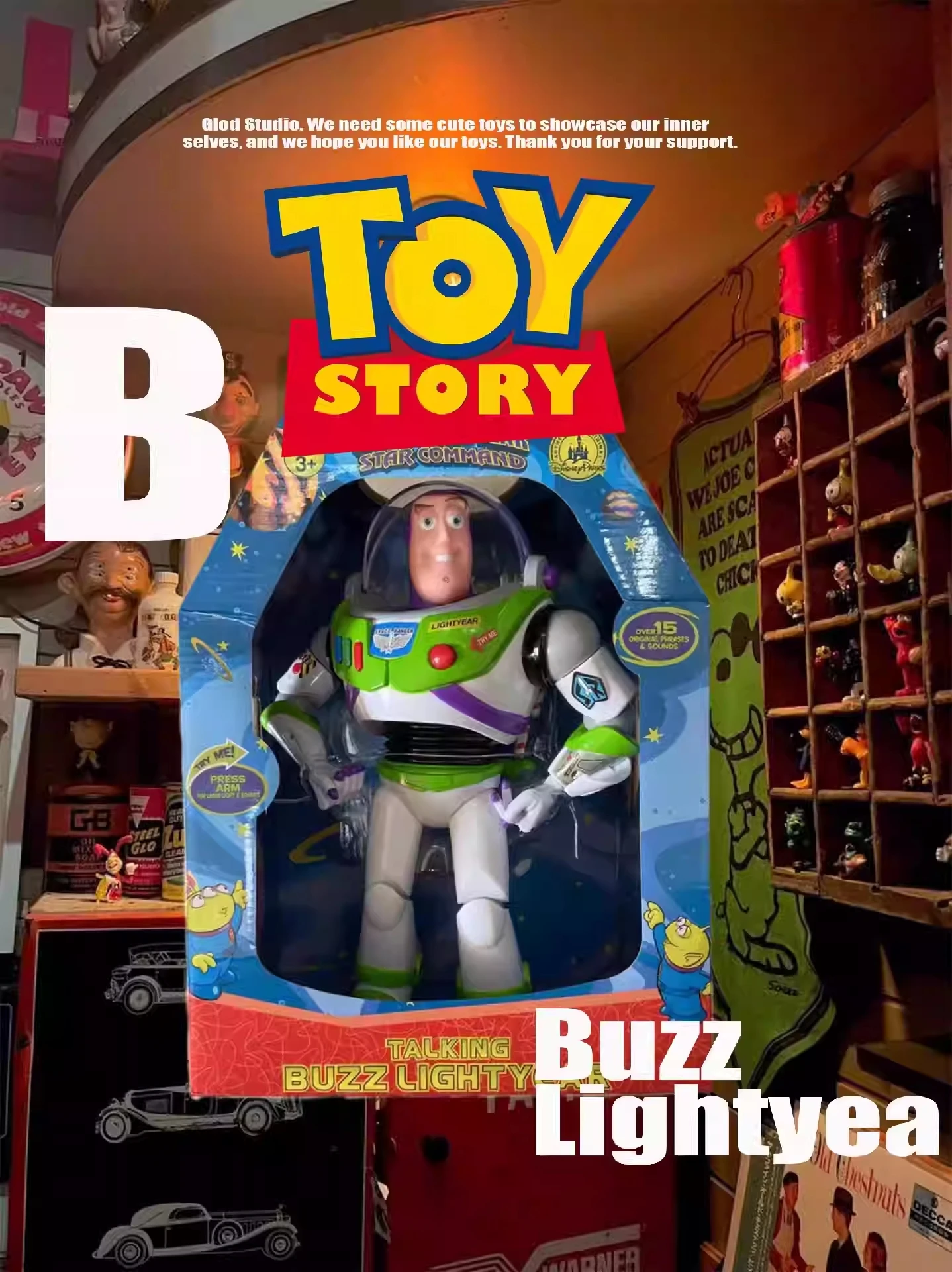 

12'' Disney Pixar Toy Story 4 Buzz Lightyear Woody Jessie Talking Interactive 35CM Action Figure Collection Toys Gift