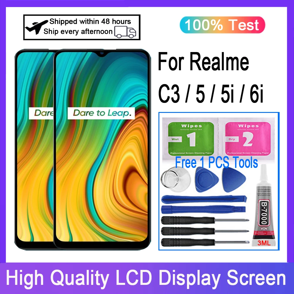 

Оригинальный ЖК-дисплей для OPPO Realme C3 5 5i 6i сенсорный экран дигитайзер Замена