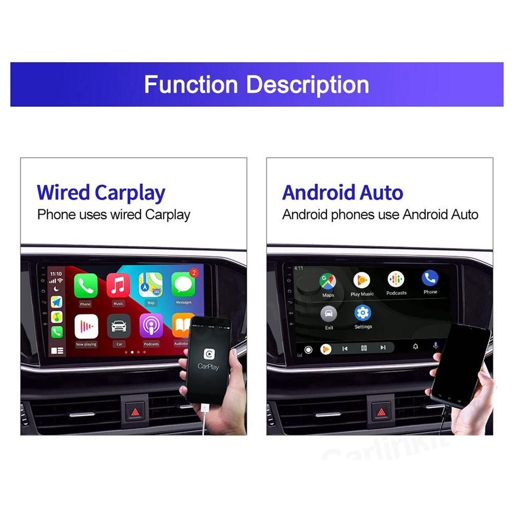 Carlinkit CCPM  ȵ̵ ڵ ī÷ , ڵ Ʈ AI ڽ, ÷  ÷ Ʈ ũ ڽ, IOS 7.1, ȵ̵ 5.1 +