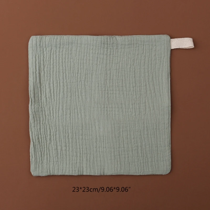 10 Pcs Baby Cotton Square Towel Infant Hand Face Washcloth Handkerchief Muslin Cloth Feeding Bib Burp Cloth Saliva Towel D5QA