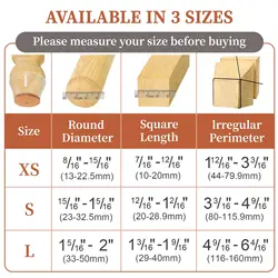 Silicone Chair Leg Protectors with Felt Pads - Anti - Scratch Furniture Sliders - S (Transparent)