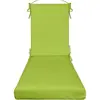 Premium Outdoor Chaise Lounge Cushion Foam 3in Thick Sunbrella Fabric Water Resistant UV Resistant Weatherproof Durable Comfort 2