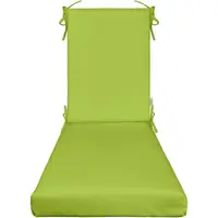 Premium Outdoor Chaise Lounge Cushion Foam 3in Thick Sunbrella Fabric Water Resistant UV Resistant Weatherproof Durable Comfort 2