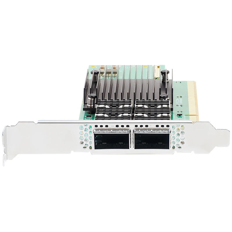 새로운 200GbE Mellanox ConnectX-6 MCX 653106 A-HDAT InfiniBand/이더넷 어댑터 HDR IB 네트워크 카드 2*QSFP56 포트, PCIe 4.0*16