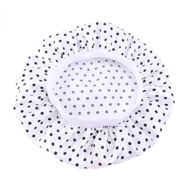 Baby Kids Satin Bonnet Sleep Hat Silk Shower Cap Night  Hair Care Beanie Turban  Child Boy Girls Flower Print s 2-8Y 6