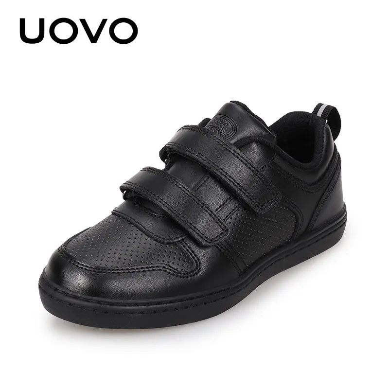 UOVO Boys Shoes Children Leather Shoes For Big Kids Teenagers Size 31-38 For Big Boy Formal Wedding British Style Simple B