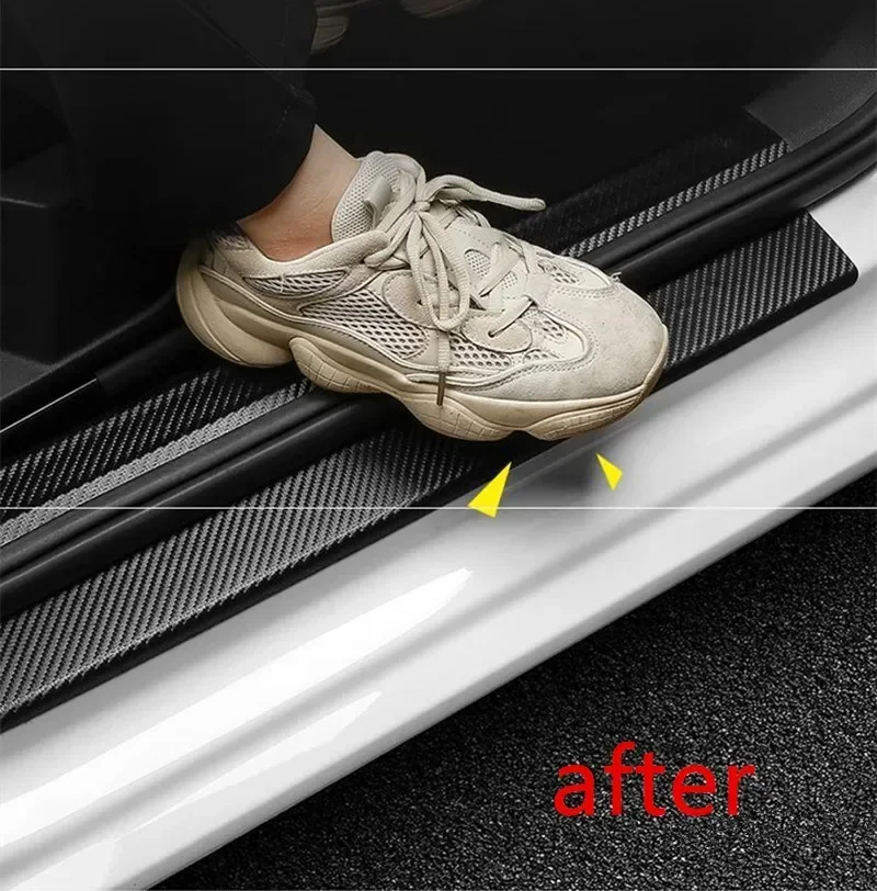 Useful Things for Home Car Door Sill Side Mirror DIY Car Protective Film Anti-scratch Tape  Carbon Fiber Adhesives Sealers