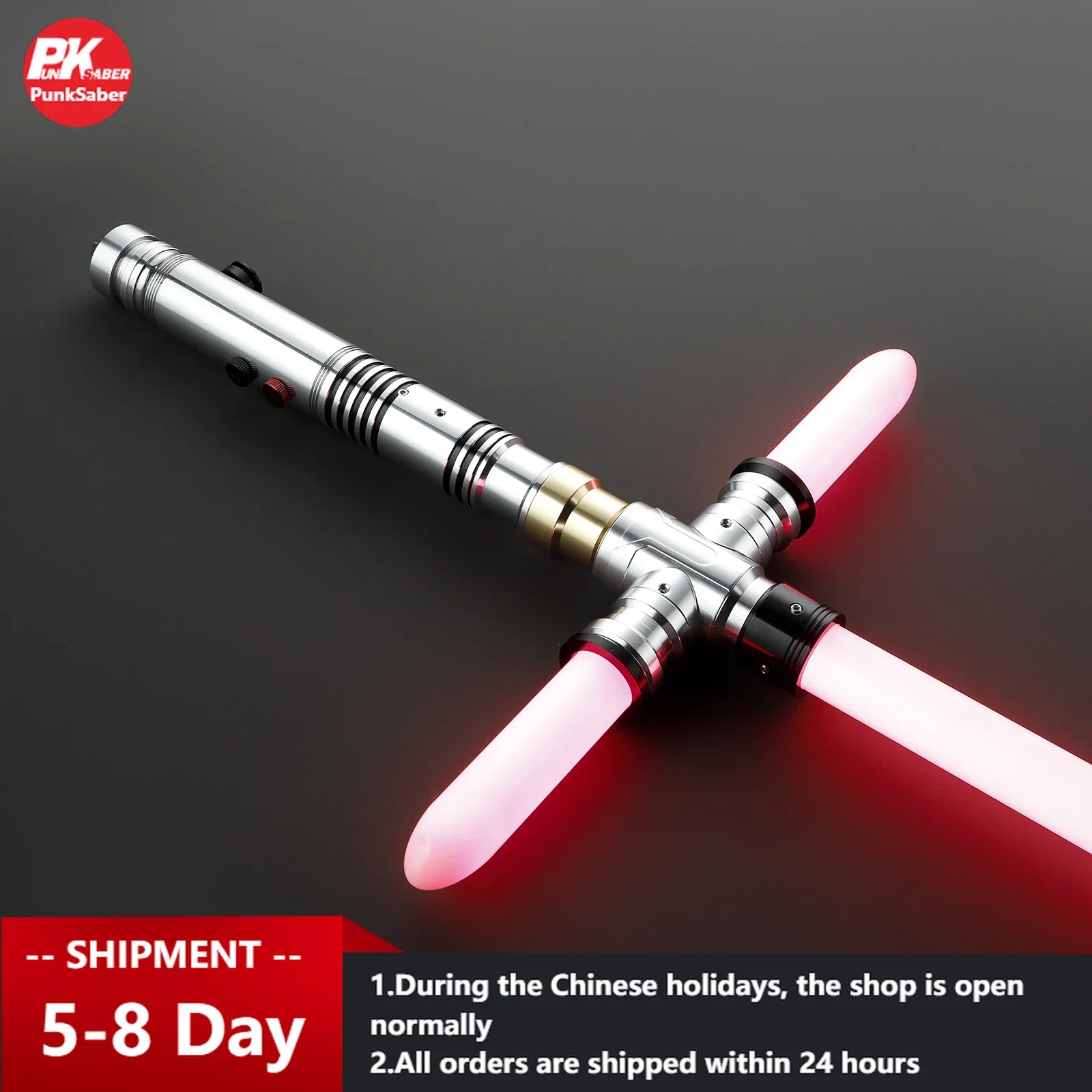 

PunkSaber Lightsaber Neopixel Jedi Laser Sword Heavy Dueling Sensitive Smooth Infinite Changing Hitting Sound Light Saber Toy