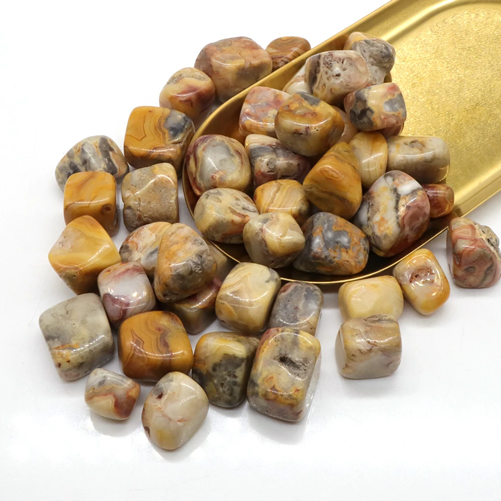 Natürliche Groß Kristall Steine Verrückte Achat Reiki Healing Poliert Energie Chakra Perlen Kies Probe Aquarium Sammlung