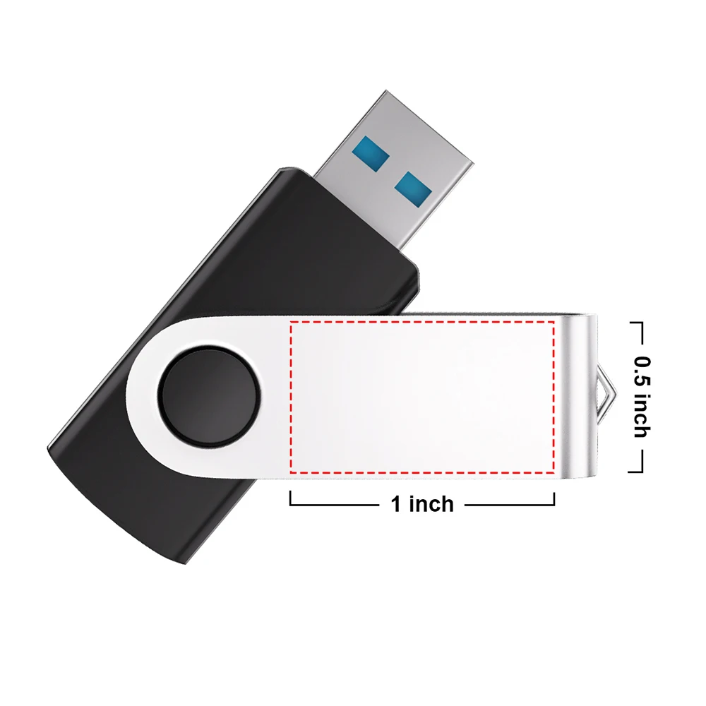 High-Speed Waterproof USB Flash Drive - 64GB to 128GB Storage Options