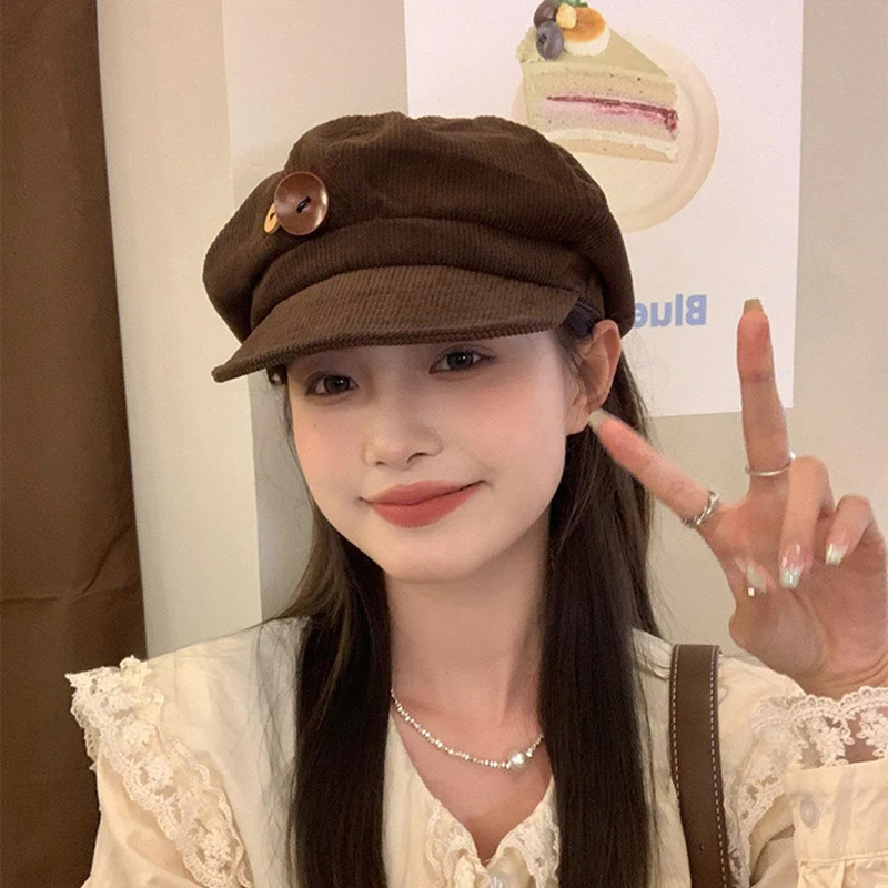 Autumn Winter Women Berets Female Retro Boinas Berets Caps For Women Hats Bonnets Hats For Octagonal Newsboy Hat