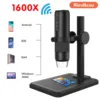 RIEVBCAU Digital Microscope Newest 1600X Professional USB With 8 LED Endoscope Camera Magnifier For Phone PC Coin Soldering Tool 5