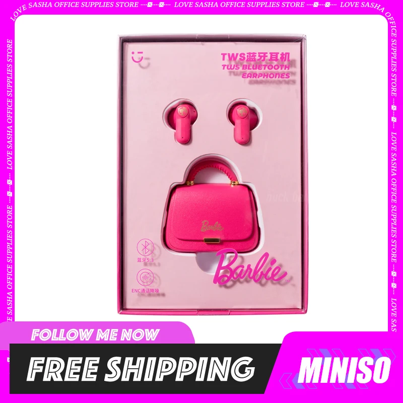 mini-barbie-bluetooth-headset-bonito-kawaii-anime-desenhos-animados-rosa-estojo-protetor-super-duracao-da-bateria-longa-duracao-duravel