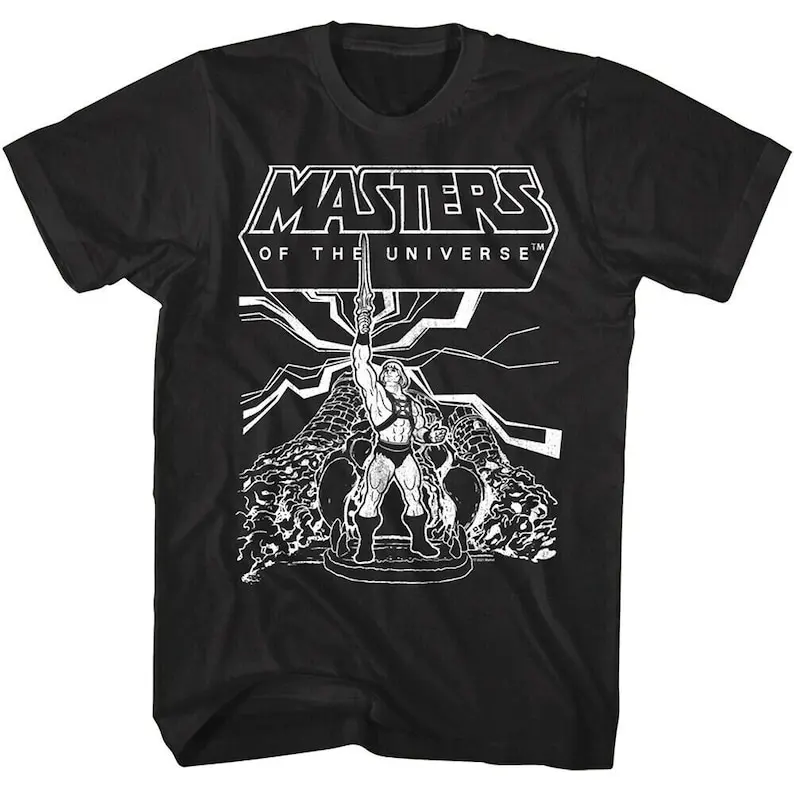 

Masters of the Universe Shirt He-Man By the Power of Grayskull Castle Tees