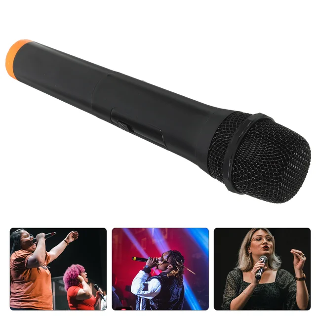 Outdoor Live Streaming Mic Wireless Microphone Universal Handheld Microphone Powered (Package Not Included 3