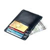 Cowhide Anti-magnetic Men's Money Clip with Iron Suction Retro Multi-card Card Holder Multifunctional Ultra-thin Short Wallet 5