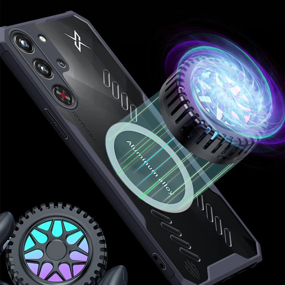 Graphene Heat Dissipation Shockproof Magnetic Game Case with Air-Bag Protection