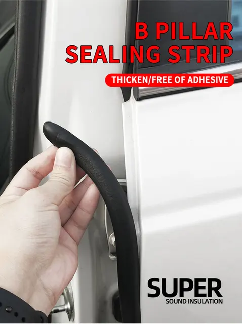 HOTWIND Car Door Edge Seal Strip Built In Steel Sheet B Pillar Car Rubber Weatherstrip Sound Insulation Sealing Strips E4q7 I.16176252 - Foto 5