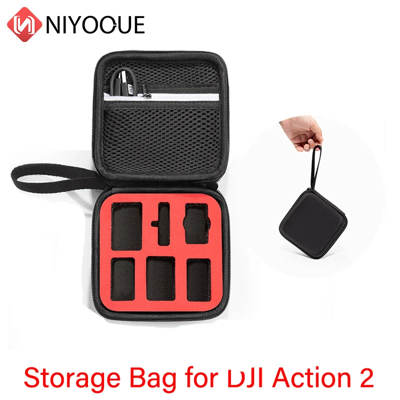 Storage Bag For DJI Action 2 Lingmo Sports Camera Clutch Carrying Case For DJI Action 2 Box Accessories