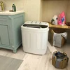 ZENY Portable Clothes Washing Machine Mini Twin Tub Washing Machine 13lbs Capacity with Spin Dryer,Compact Washer 2
