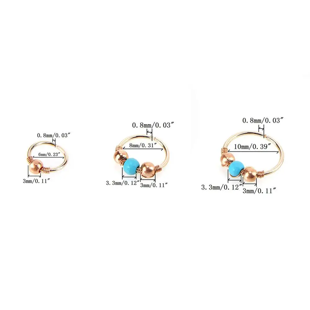 3 Pcs Rose Gold