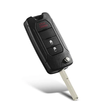 10ps Chiave telecomando per Jeep Renegade Compass Patriot Liberty 2016 5 10ps Chiave telecomando per Jeep Renegade Compass Patriot Liberty 2016 - KEYYOU 10ps Remote Car Key Case Cover Flip Key per Jeep Renegade Compass Patriot Liberty