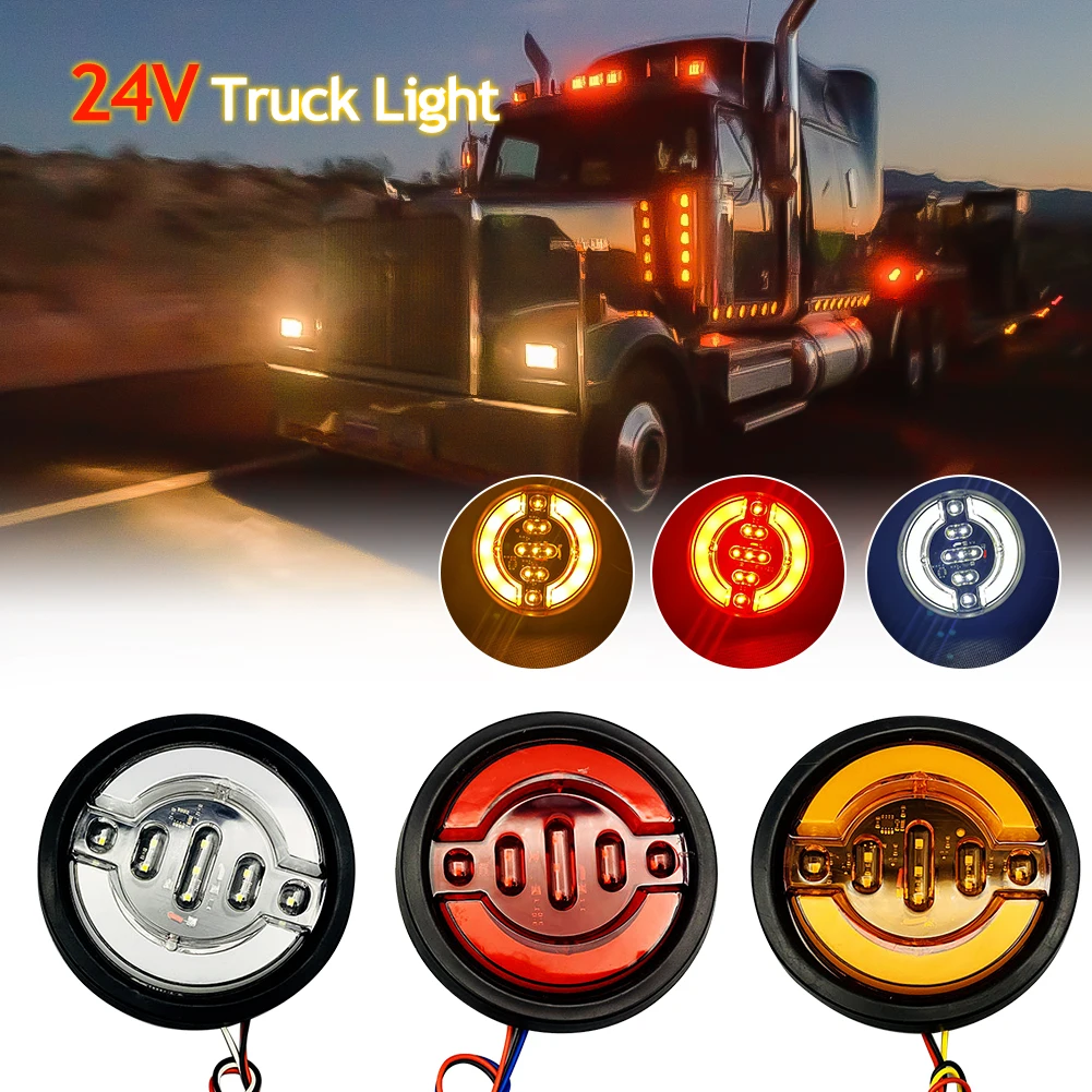 LED ���� �ڵ��� �Ĺ� �Ĺ̵�, �극��ũ ���� ���̵� ��Ŀ, ȸ�� ��� ǥ�ñ�, Ʈ�� Ʈ���Ϸ� �ݻ���, ATV ����, 24V, 4.92 ��ġ, 1 ��